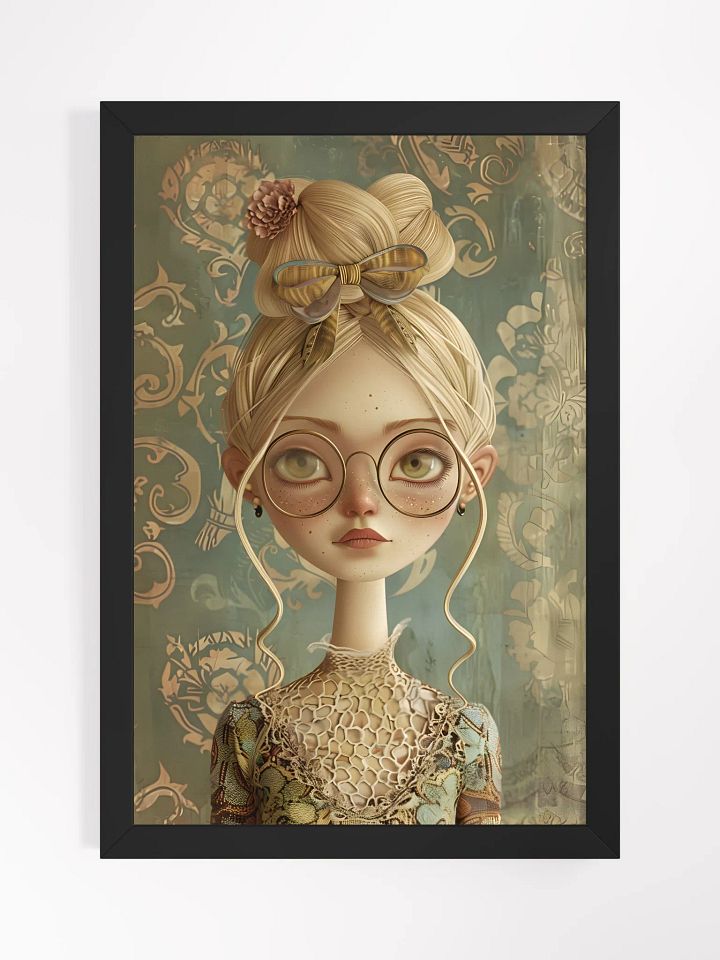 Whimsical Artistic Portrait of a Girl Wearing Glasses product image (1)