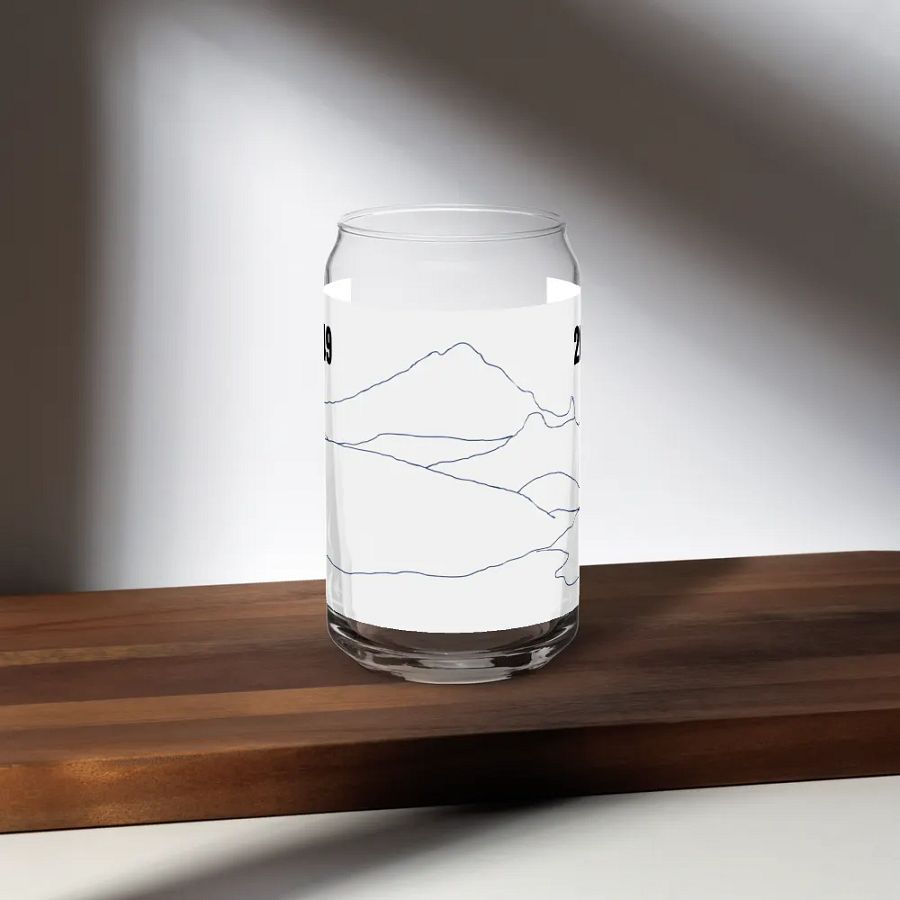 Gilbert Peak glass (plain sketch outline 1949-2024) product image (35)