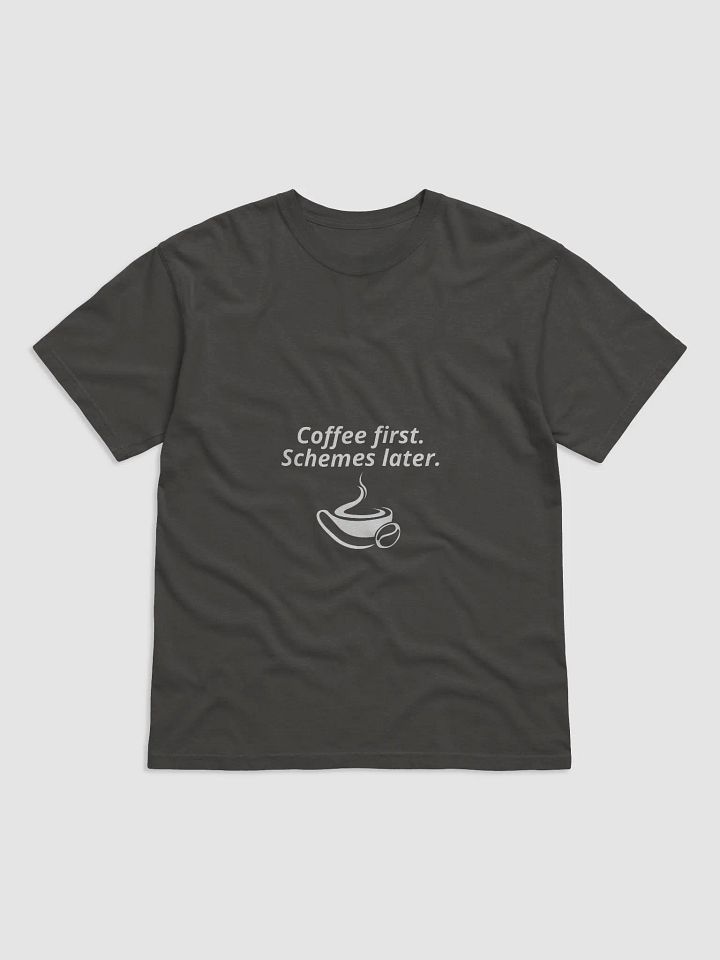COFFEE FIRST. SHCEMES LATER T-SHIRT (WHITE) product image (50)