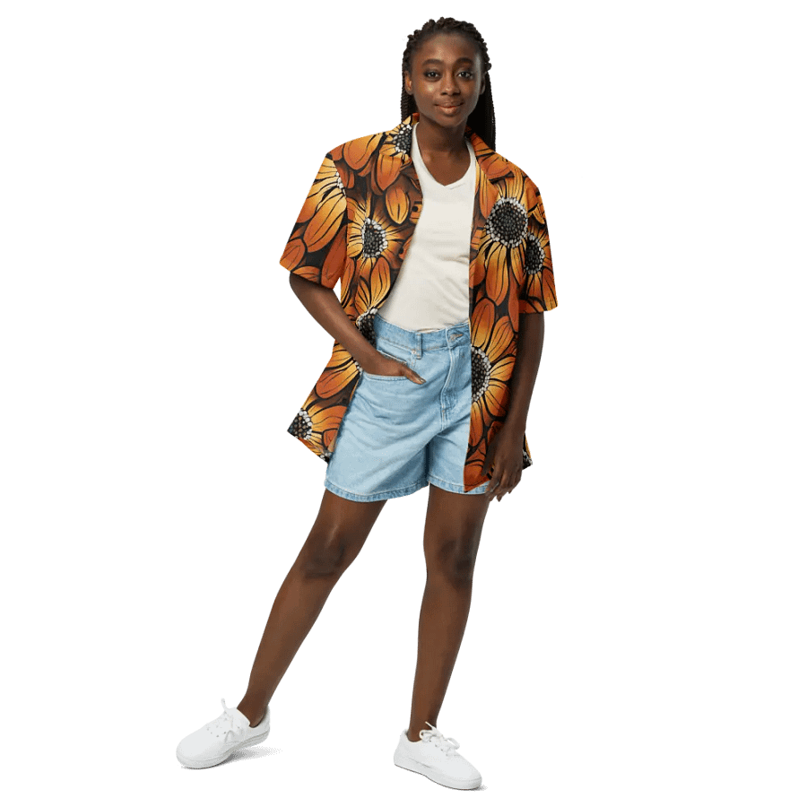 Sunset Blooms Hawaiian Shirt product image (3)