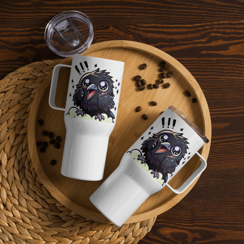 Travel Mug mit Henkel - Rabe product image (6)