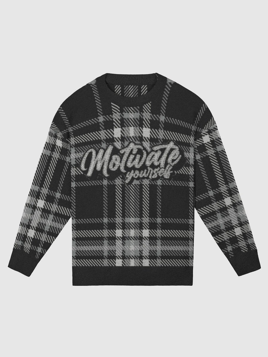 Motivate Yourself Plaid Crewneck Sweater product image (2)