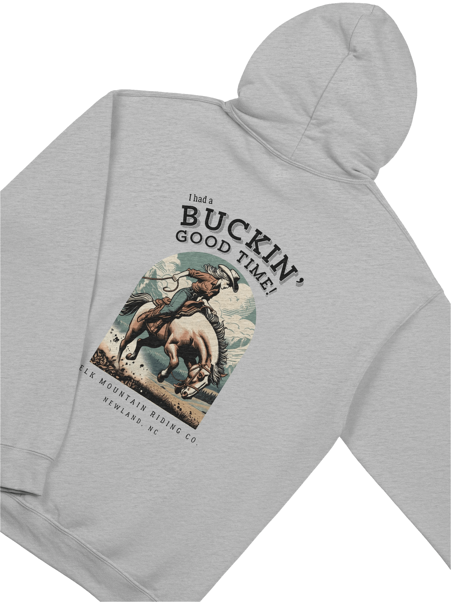 Buckin' Good Time + EMRC Logo Classic Hoodie (Light Colors) product image (8)