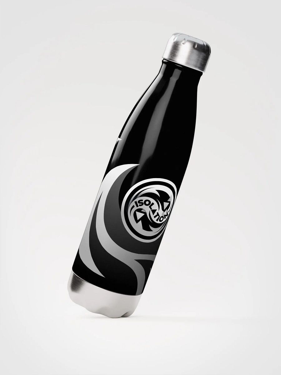 ISOL▲TION — 2024 LOGO — STAINLESS STEEL BOTTLE — B&W product image (3)