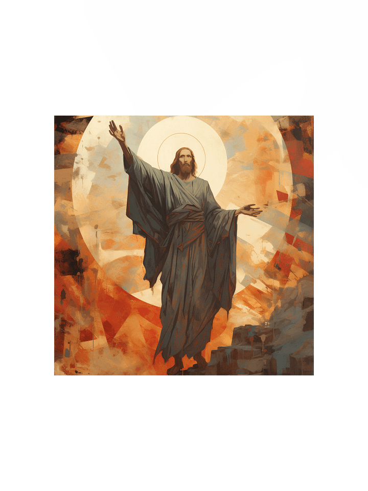 Jesus Christ Triumphant Ascension Wall Art | Inspirational Christ Art Canvas Print product image (1)