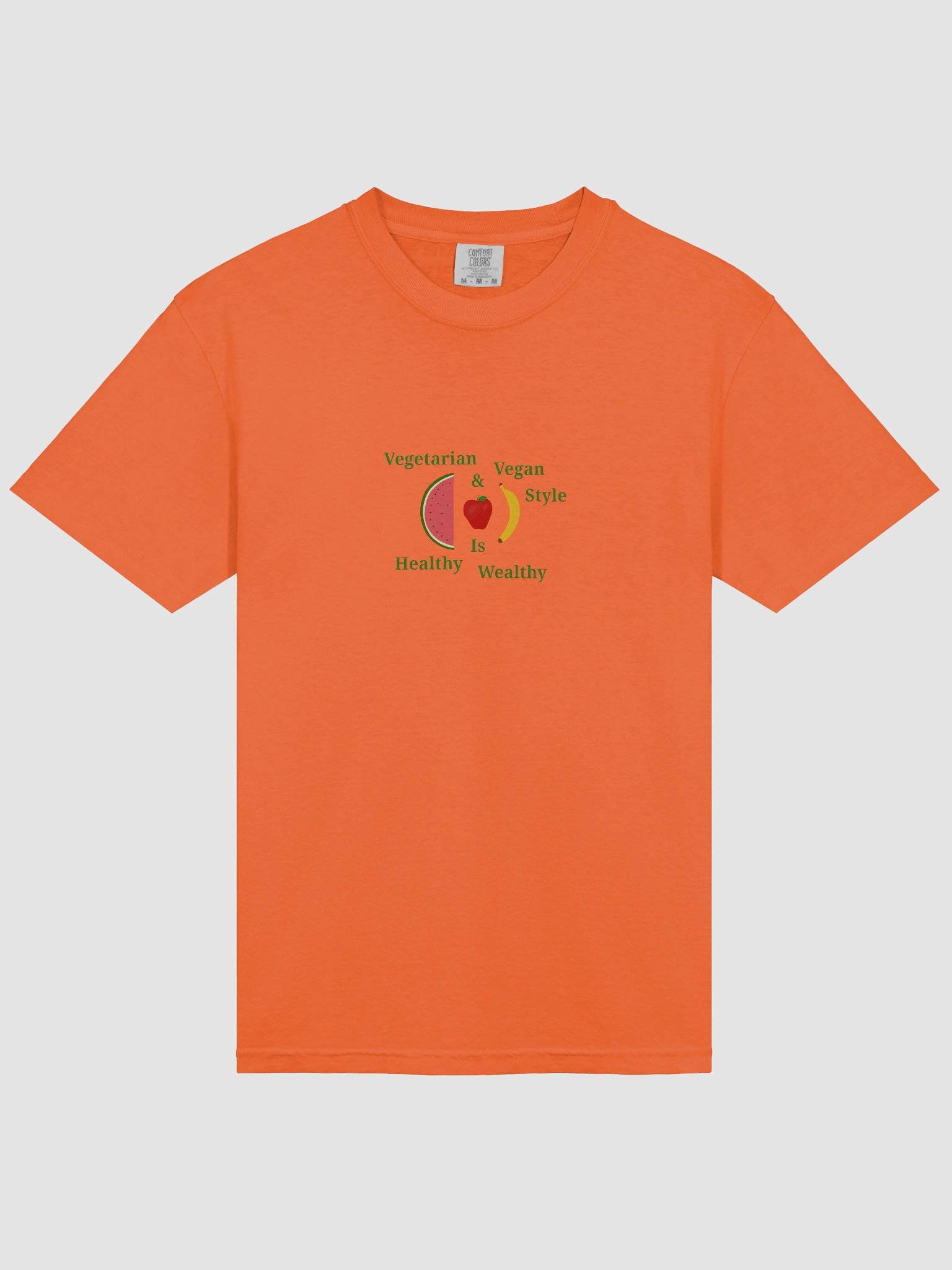 Healthy & Wealthy Vegetarian T-Shirt product image (3)