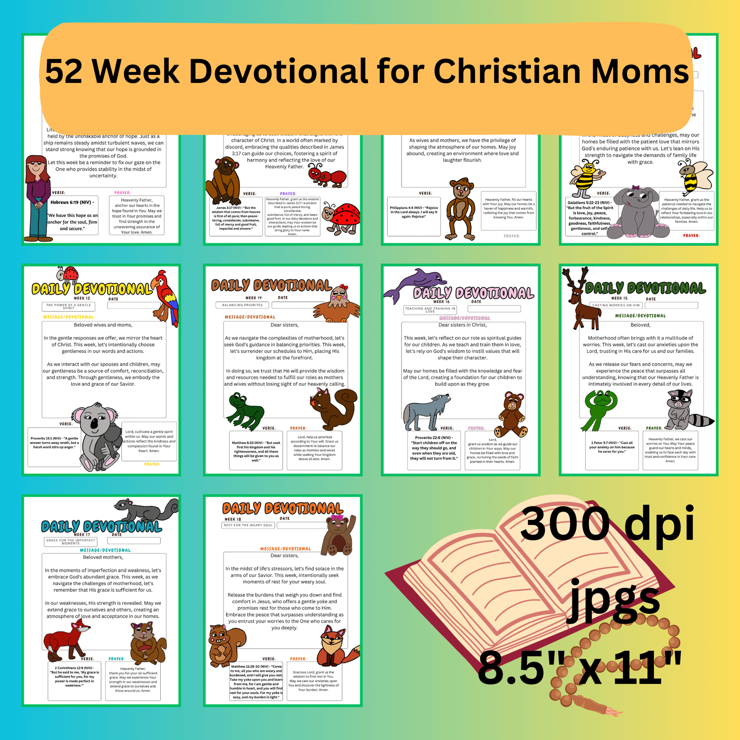Christian Mom Gifted Devotional| Christian Moms Gift| BibleVerse| Timely Verses| Christian Bible Verses| Prayerful| Devotion Prayers| Faith product image (2)