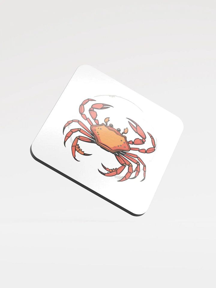 Raising the Bar: Glossy Crab Cork Coaster product image (1)