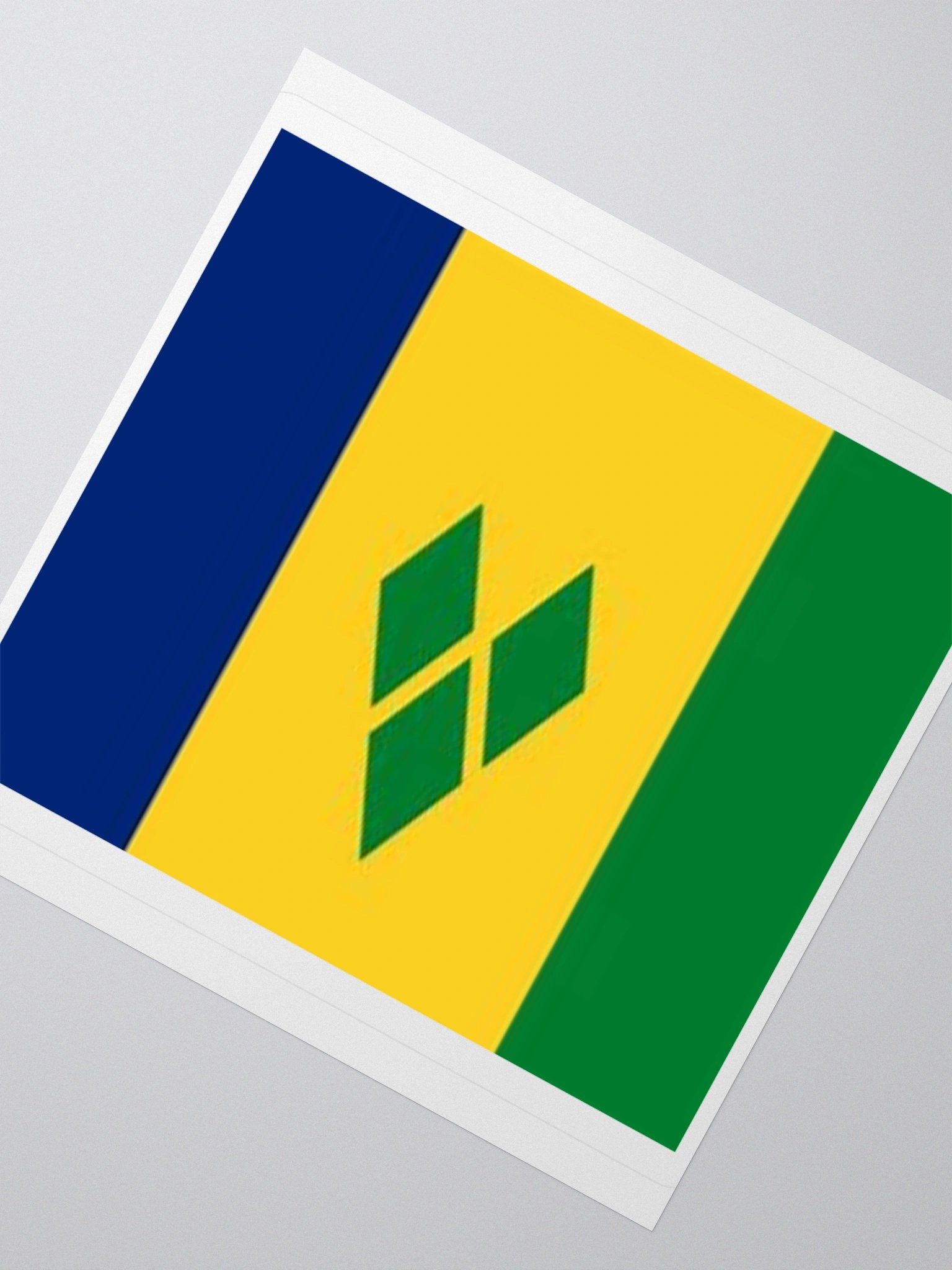 Saint Vincent and the Grenadines Flag Sticker - Durable Vinyl for Indoor Use - Multiple Sizes product image (6)