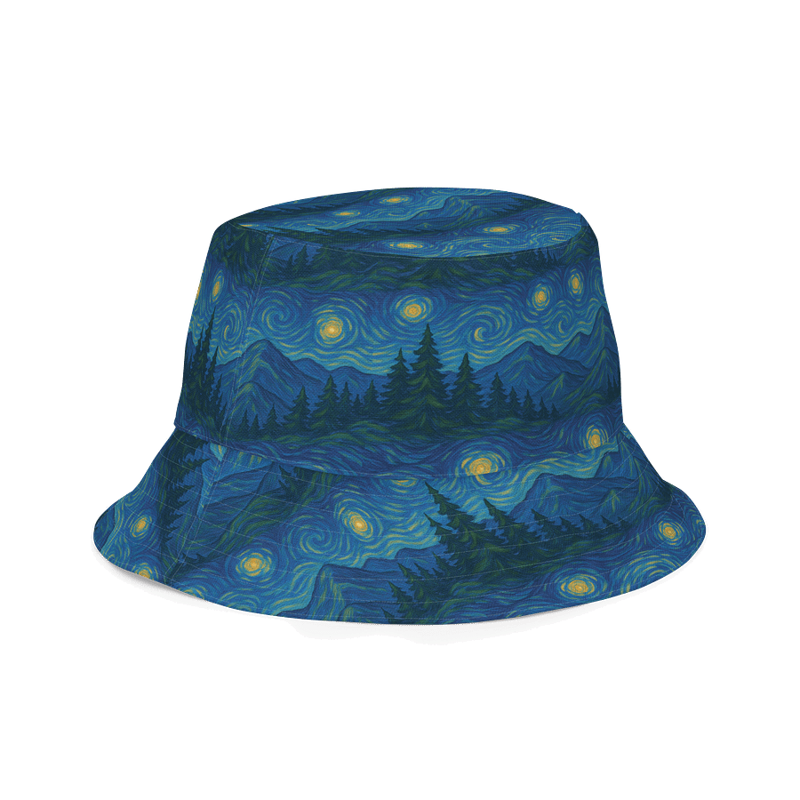 Starry Mountain Night Bucket Hat product image (3)