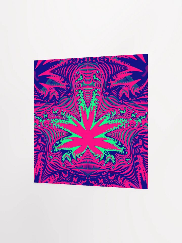 Pink Pot Leaf Poster, Psychedelic Cannabis Art, Weed Lover 420 High Home Decor product image (2)