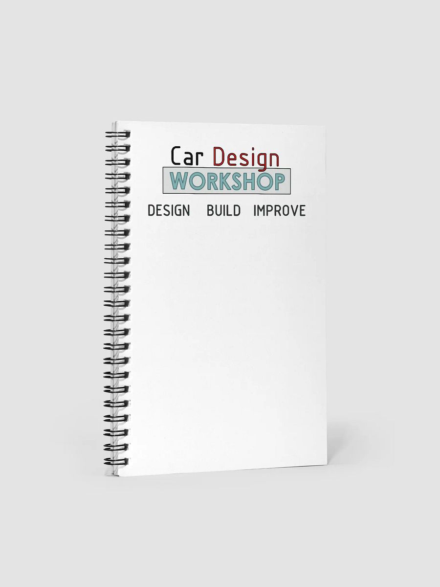 Car Design Workshop Notebook product image (1)