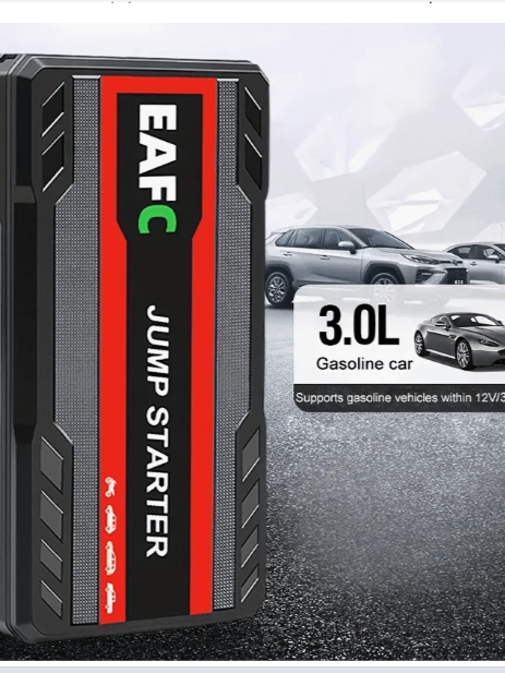 12V Portable Car Jump Starter - USB Rechargeable Emergency Booster with LED Flashlight product image (5)