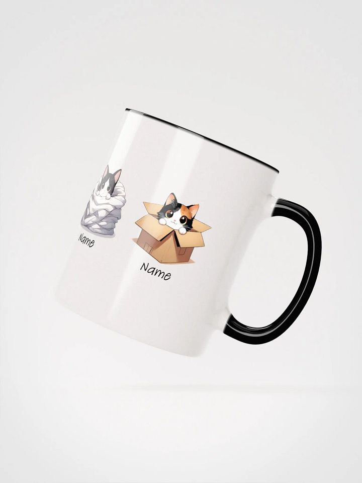 Personalized Cats, Boxes and Laundry Coloured Mug product image (2)