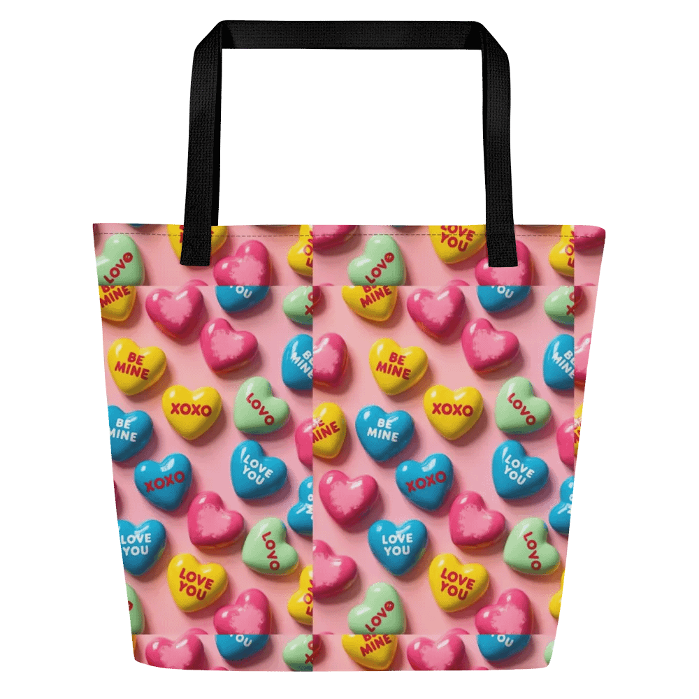 Sweetheart Messages All-Over Tote Bag product image (1)