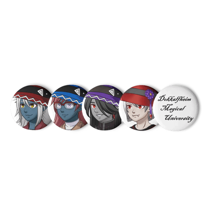 Dokkalfheim Magical University Witch Pins! (SET 1) product image (2)