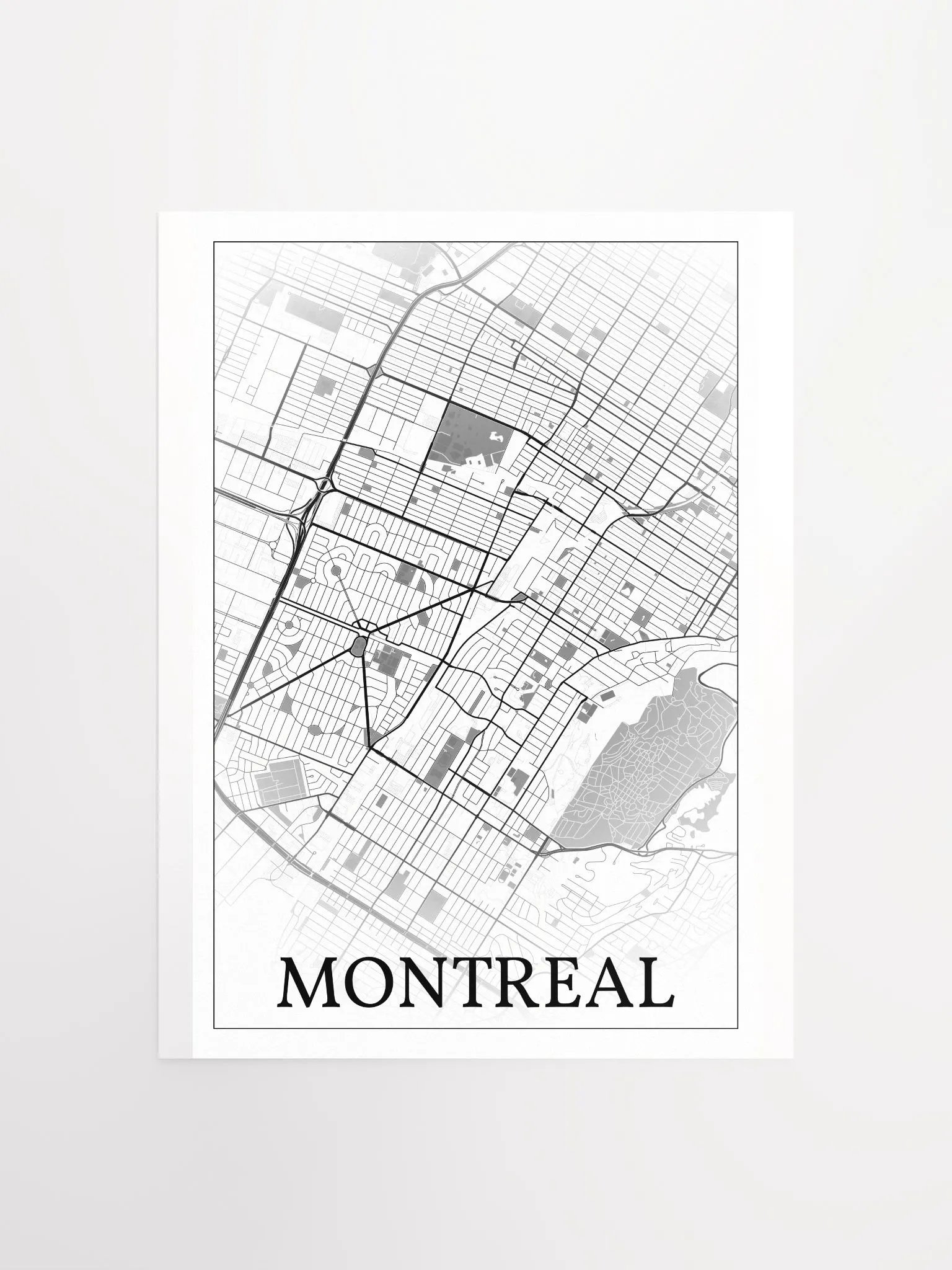 Montreal, Canada, city map print product image (1)