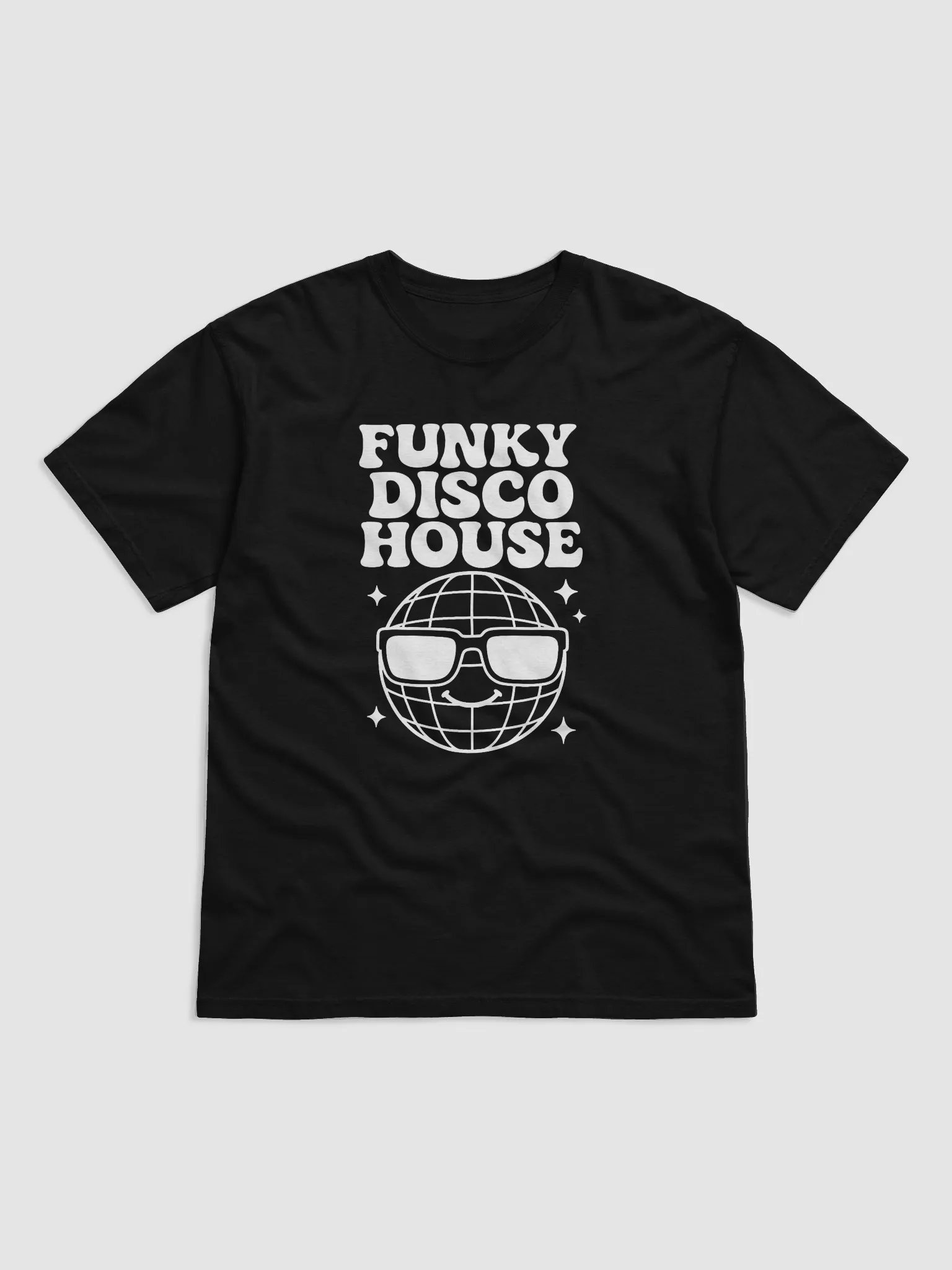 (WHITE PRINT) FUNKY DISCO HOUSE TEE - FRONT PRINT ONLY product image (2)