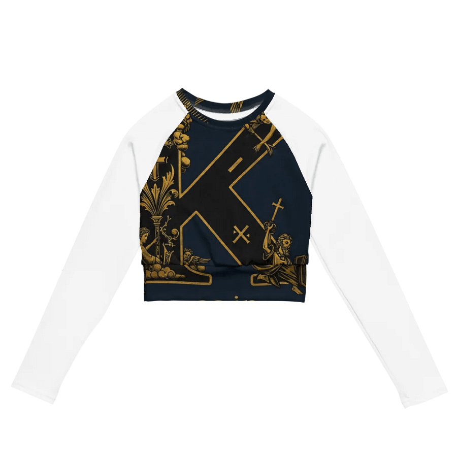 K as in kleptocracy long sleeve crop top product image (3)