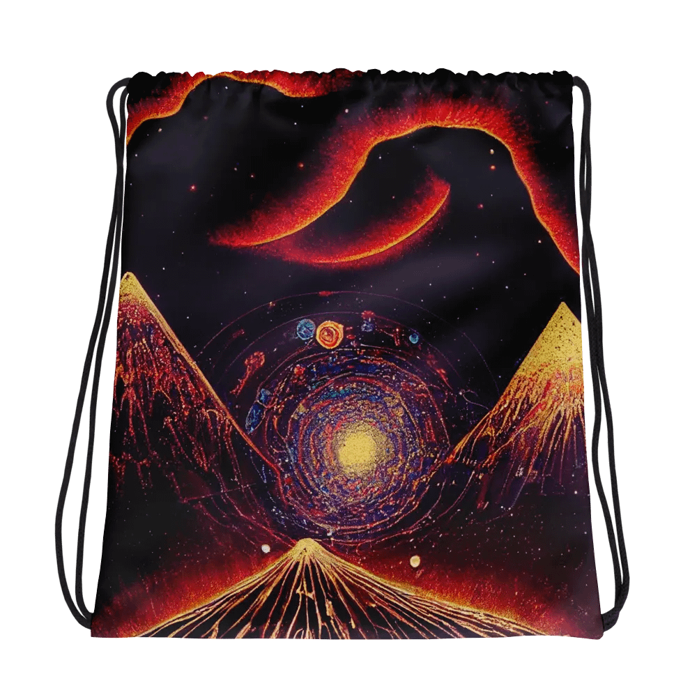 Cosmic Vortex Drawstring Bag product image (1)