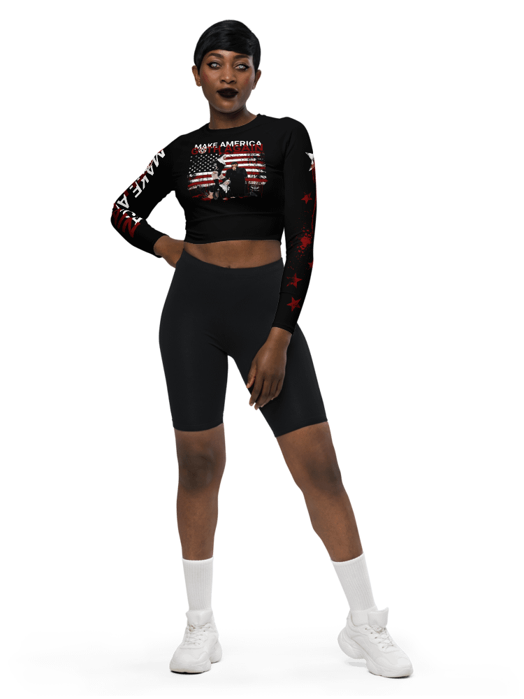 Make America Goth Again - Statement Cropped Top - Sacrilegious Gothic Design for Rebels product image (4)