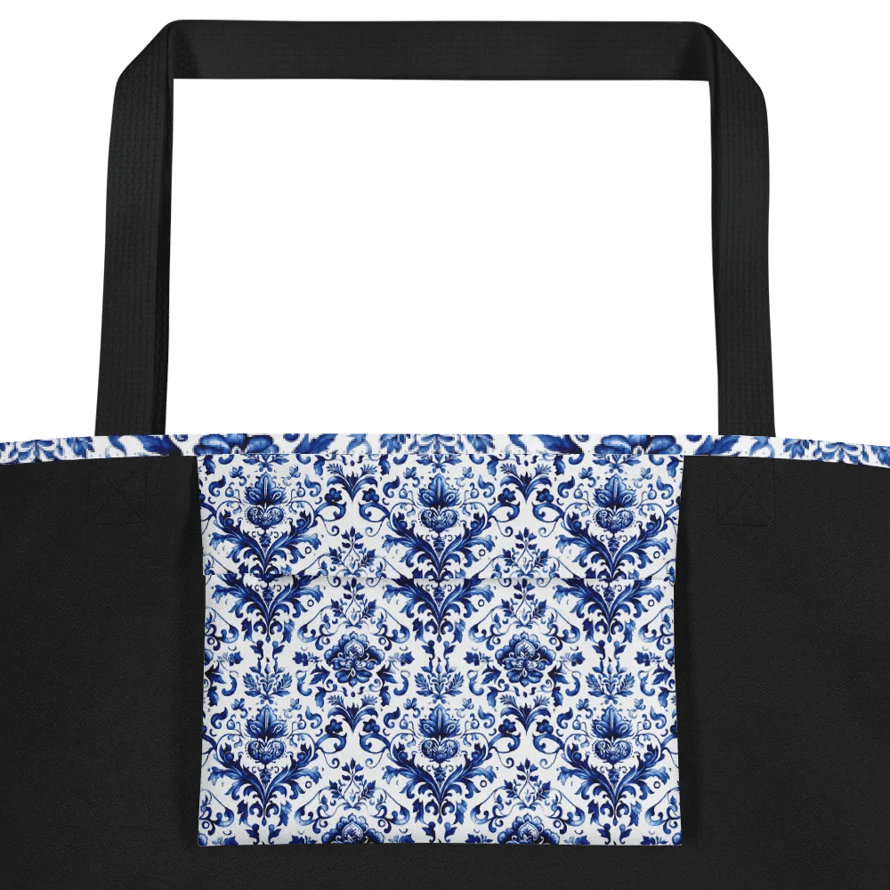Vintage Blue Floral Bag with Butterflies product image (4)