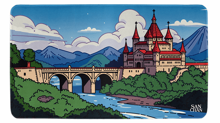 Castle Landscape Desk Mat product image (1)