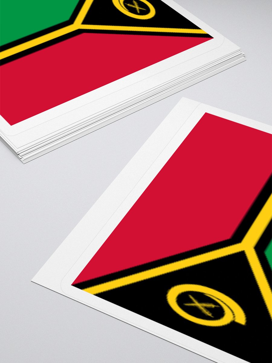 Vanuatu Flag Sticker | Boar’s Tusk Design | Durable Vinyl | 3 Sizes product image (12)