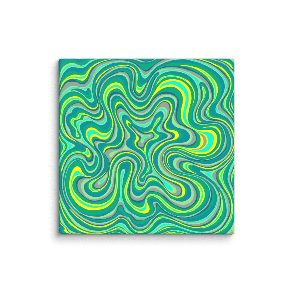 Psychedelic Canvas - Swirling Abstract Art - Stone No. 7 product image (1)
