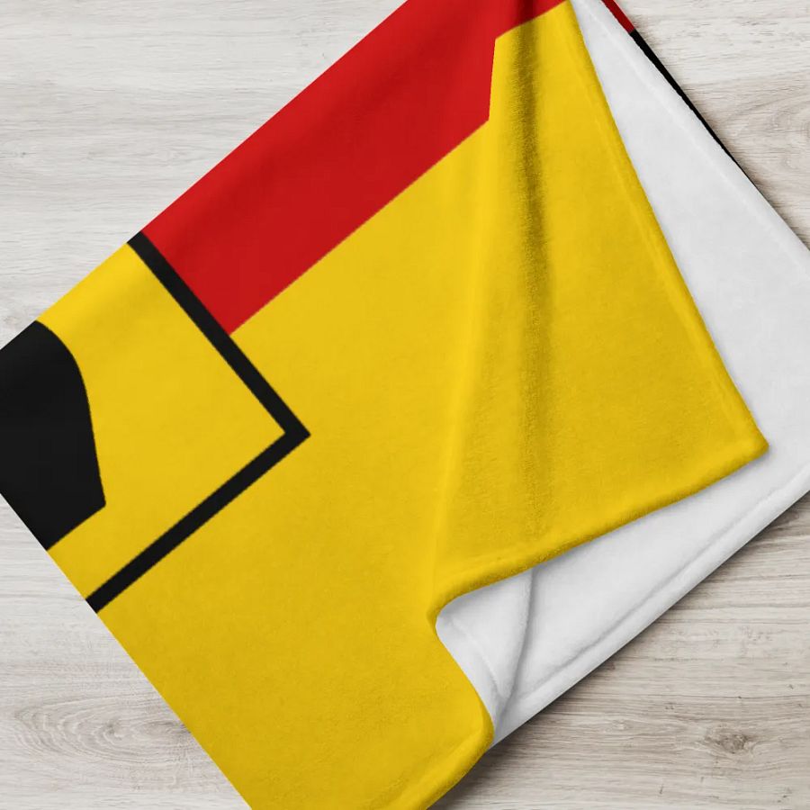 "Germany" Eagle Emblem German Flag Throw Blanket product image (7)