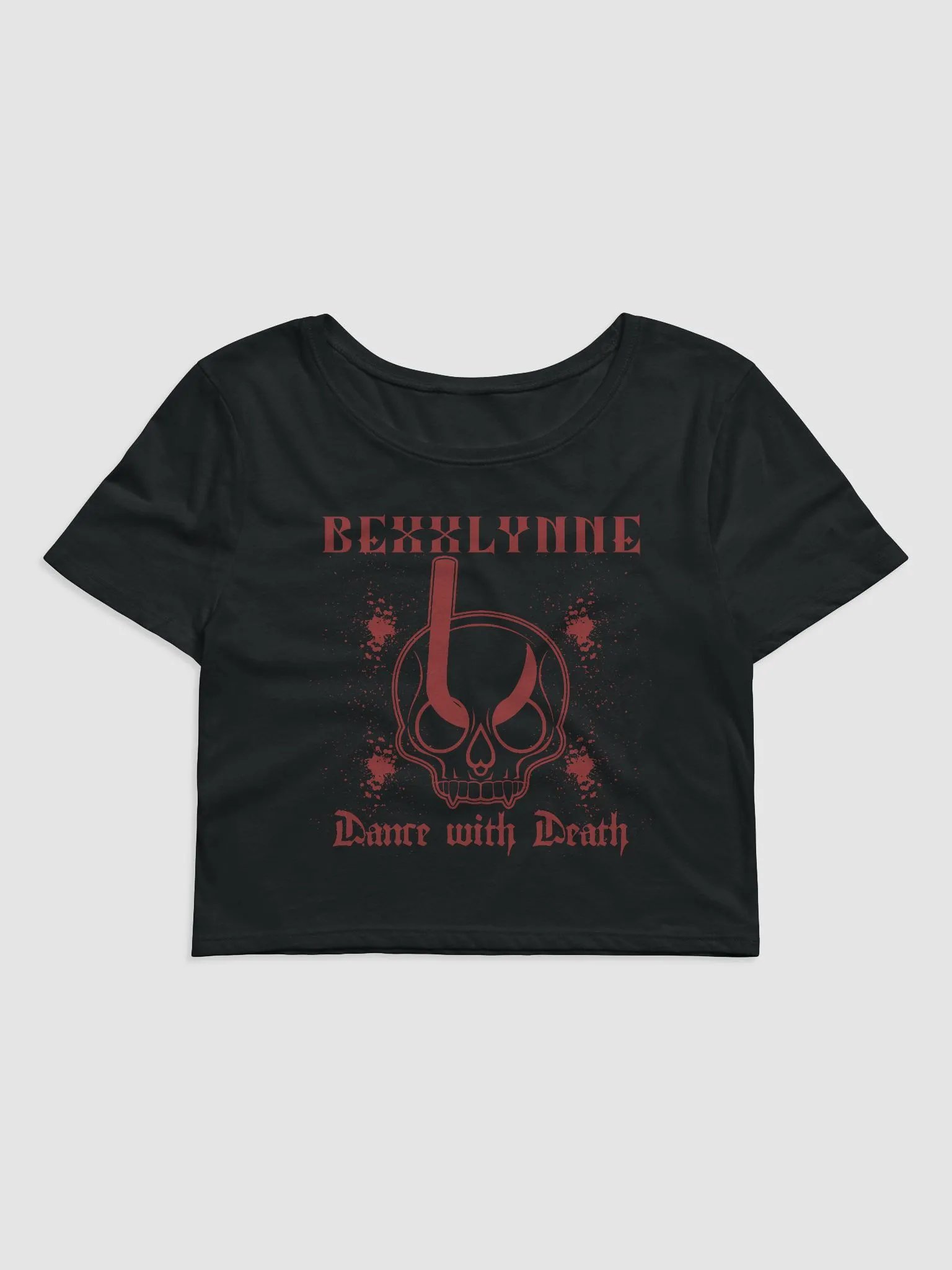 DANCE WITH DEATH CROPPED T-SHIRT product image (1)