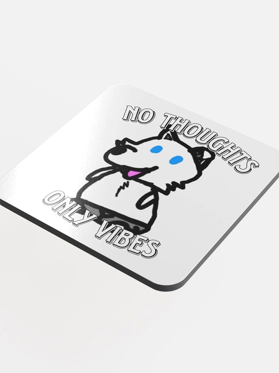 No Thoughts Only Vibes Liffy cork Coaster product image (4)