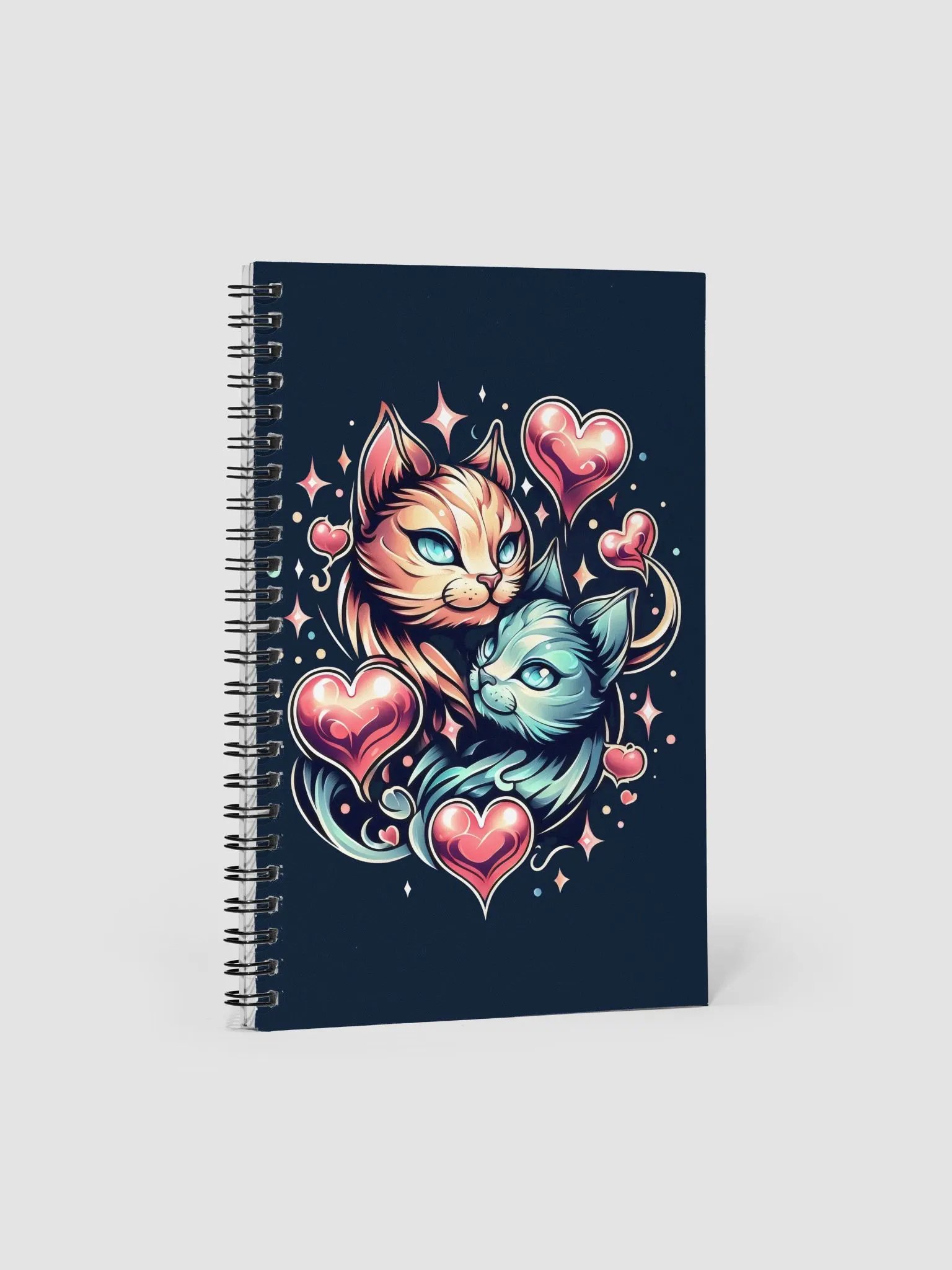 Feline Magic Love Spiral Notebook product image (1)