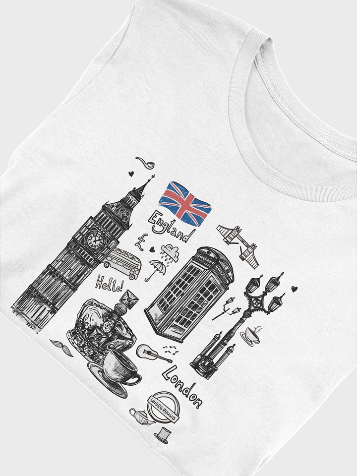 Busy London Afternoon British Vintage Art Style T-Shirt product image (8)