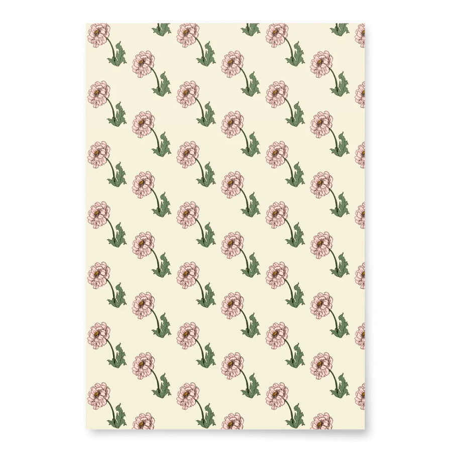 Pink Peony Wrapping Paper product image (6)