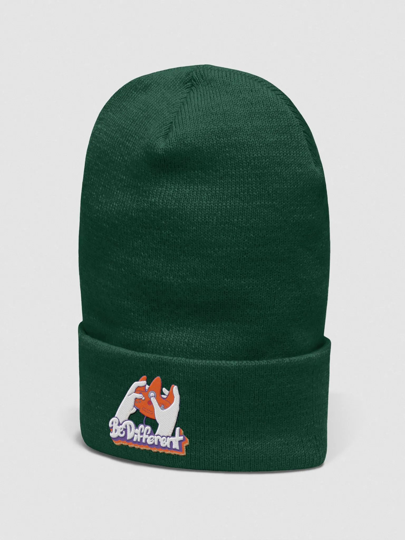 'BE DIFFERENT' EMBROIDERED BEANIE product image (2)