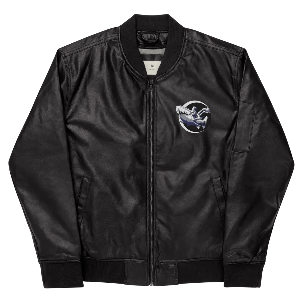 AnjelusX Faux Leather Bomber Jacket product image (9)