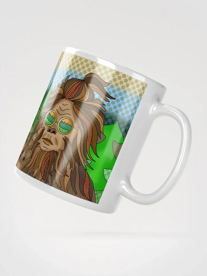 Retro Hippie Bigfoot Giving Peace Sign product image (2)