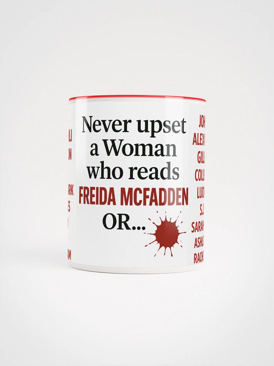 Never Upset A Woman Who Reads Mug product image (1)