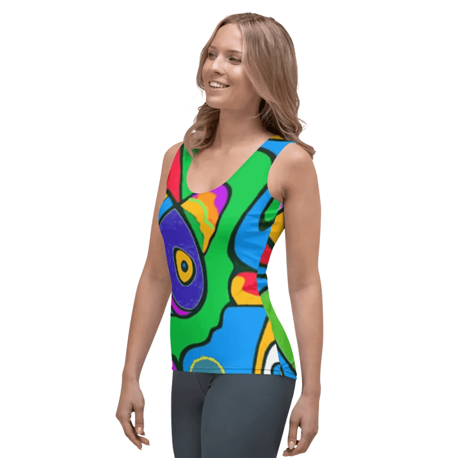 Vibrant Fish Frenzy Women's Tank Top product image (3)