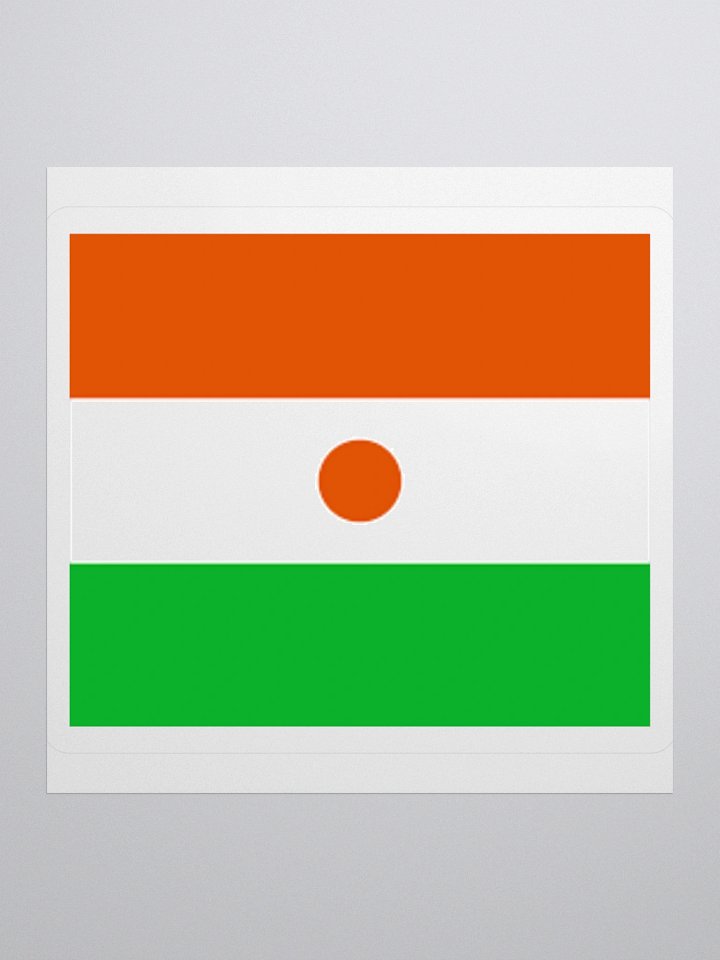 Exclusive Niger Flag Kiss-Cut Stickers - High-Quality Vinyl, Multiple Sizes product image (1)