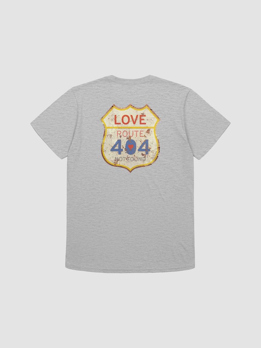 Love Route 404 Not Found Retro Style (Back Side) Gildan Unisex Softstyle T-Shirt product image (67)