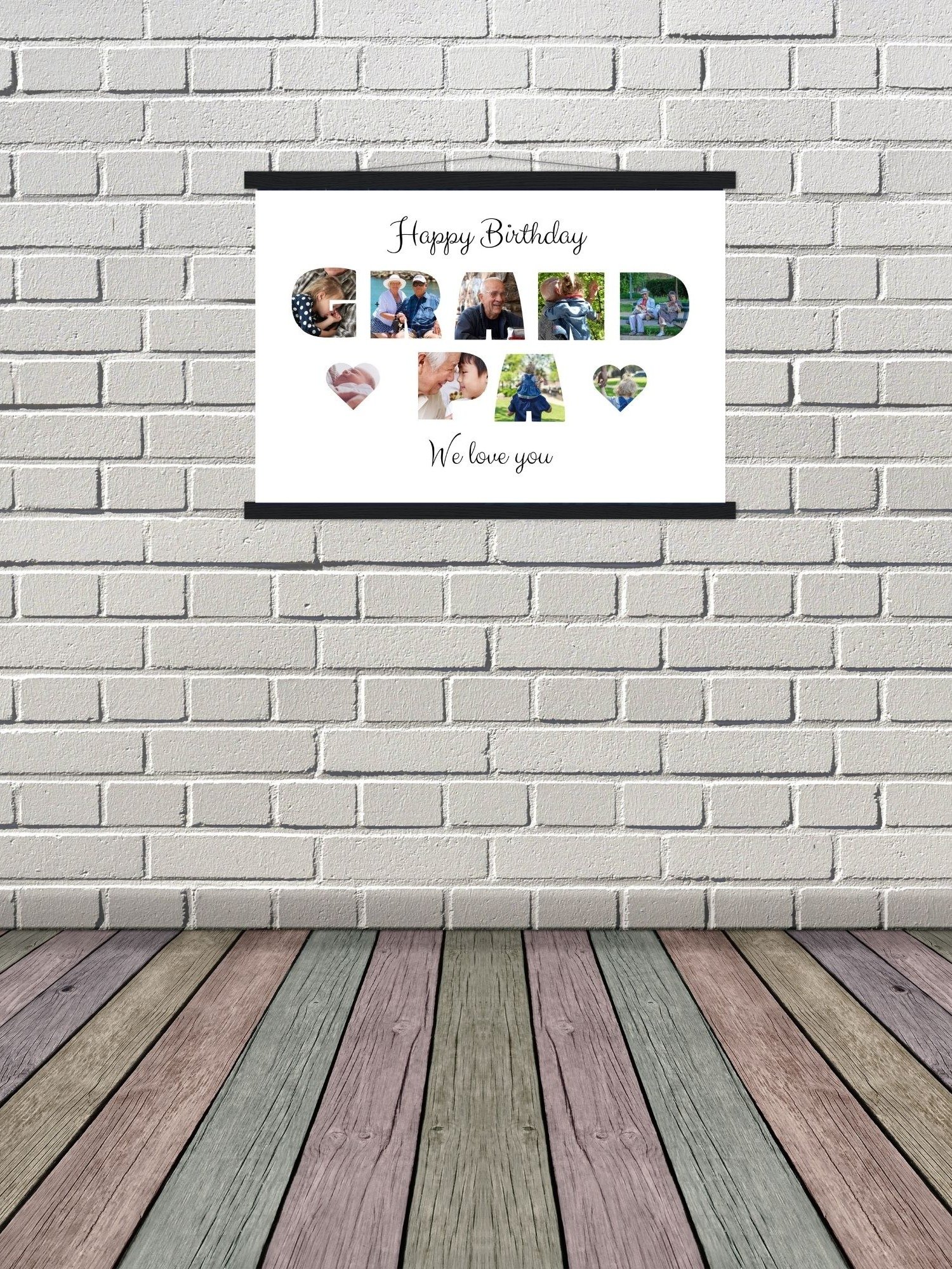 Happy Birthday Grandpa Photo Collage Canva Template product image (6)