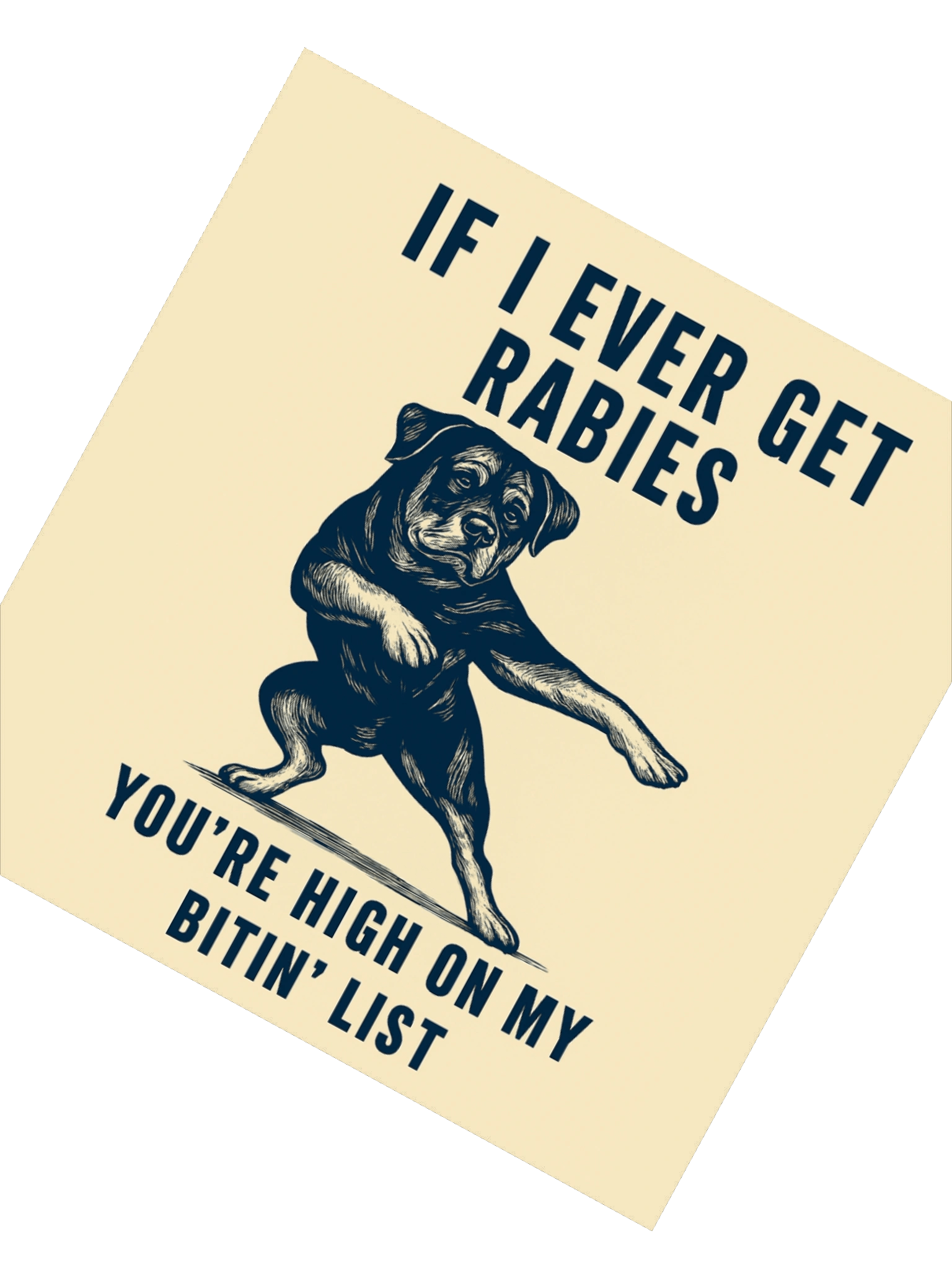 Rottweiler Bitin List Sticker product image (4)