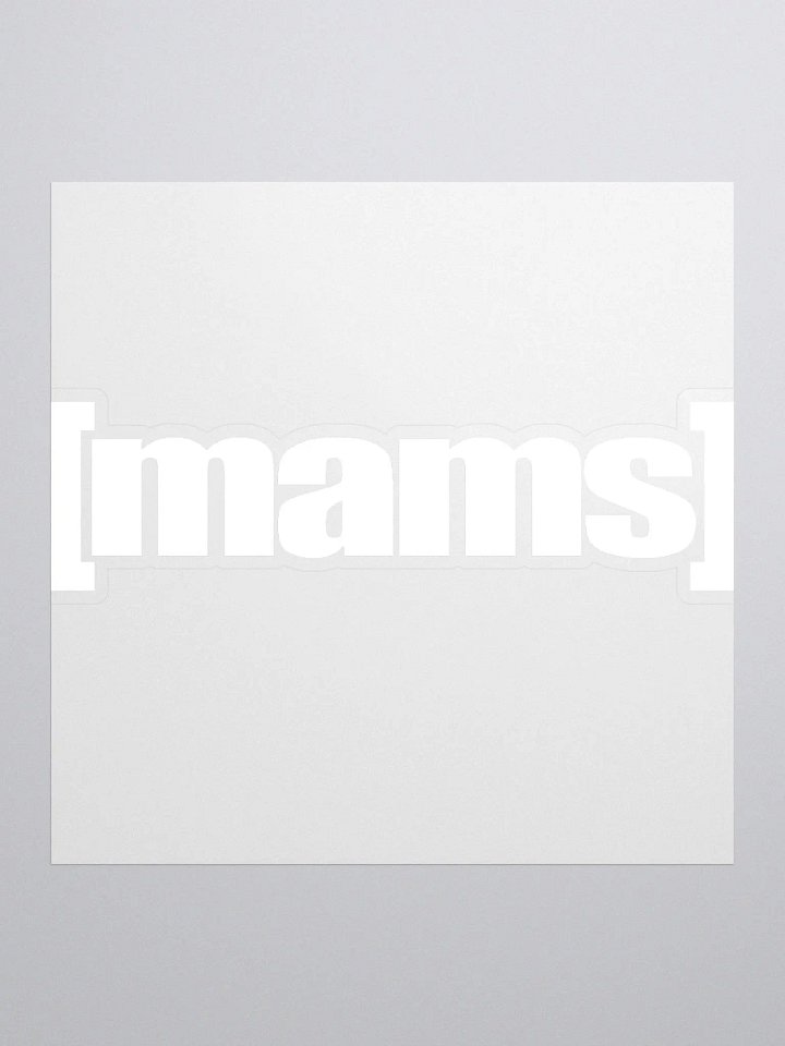 [mams] swim white sticker product image (1)
