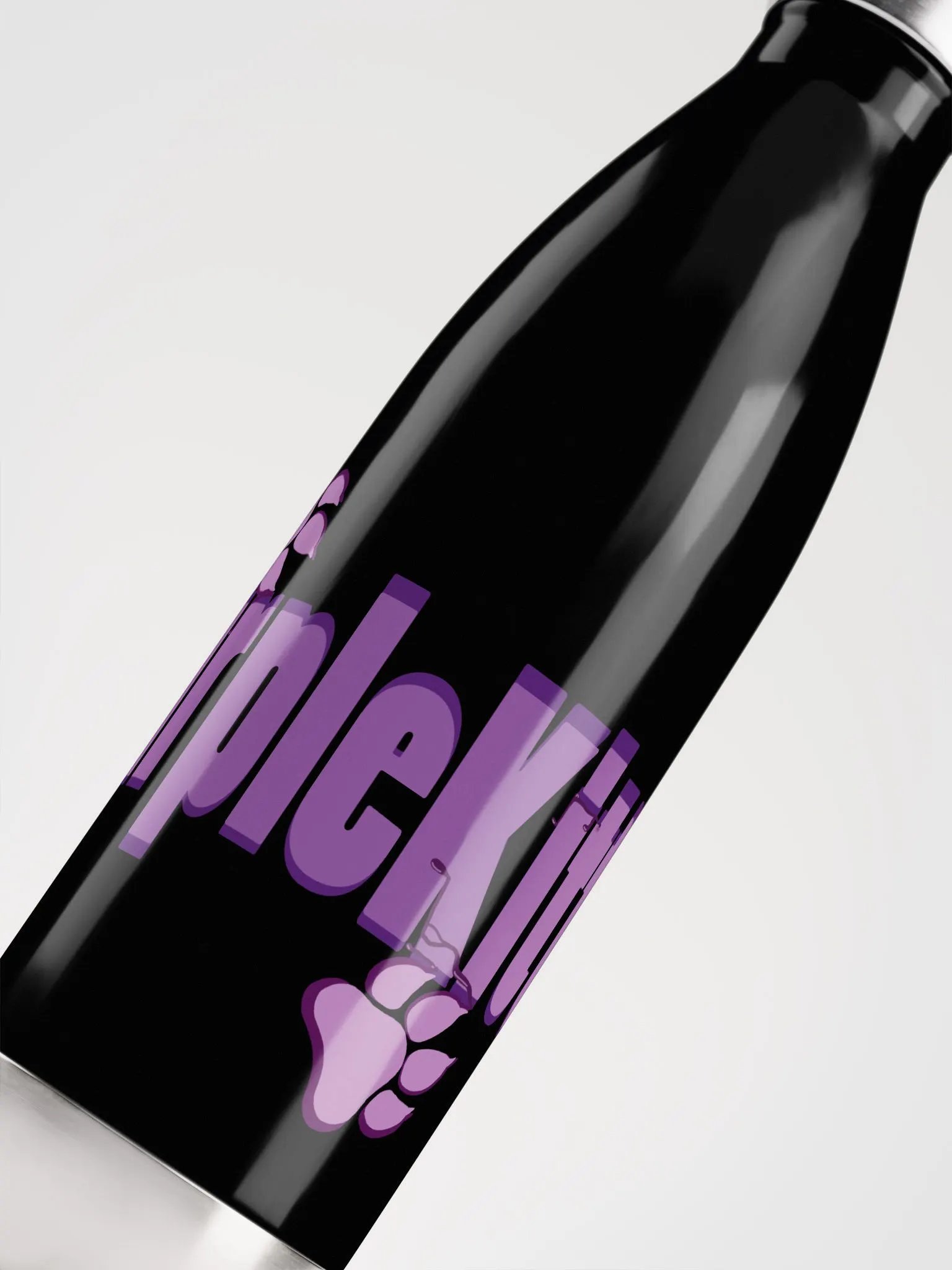 LilPurpleKitten Logo Water Bottle product image (5)