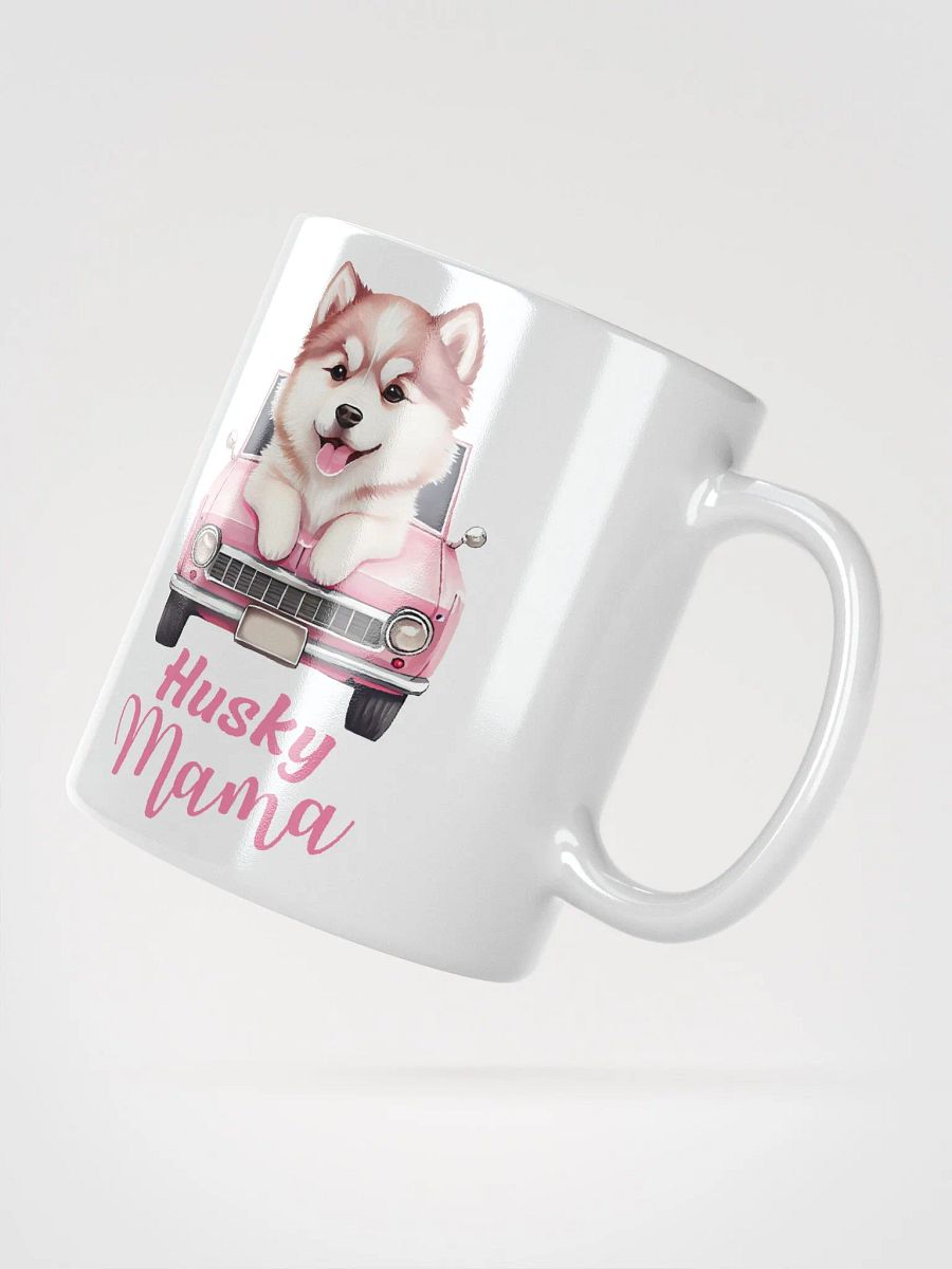 Husky Mommy White Glossy Mug product image (3)