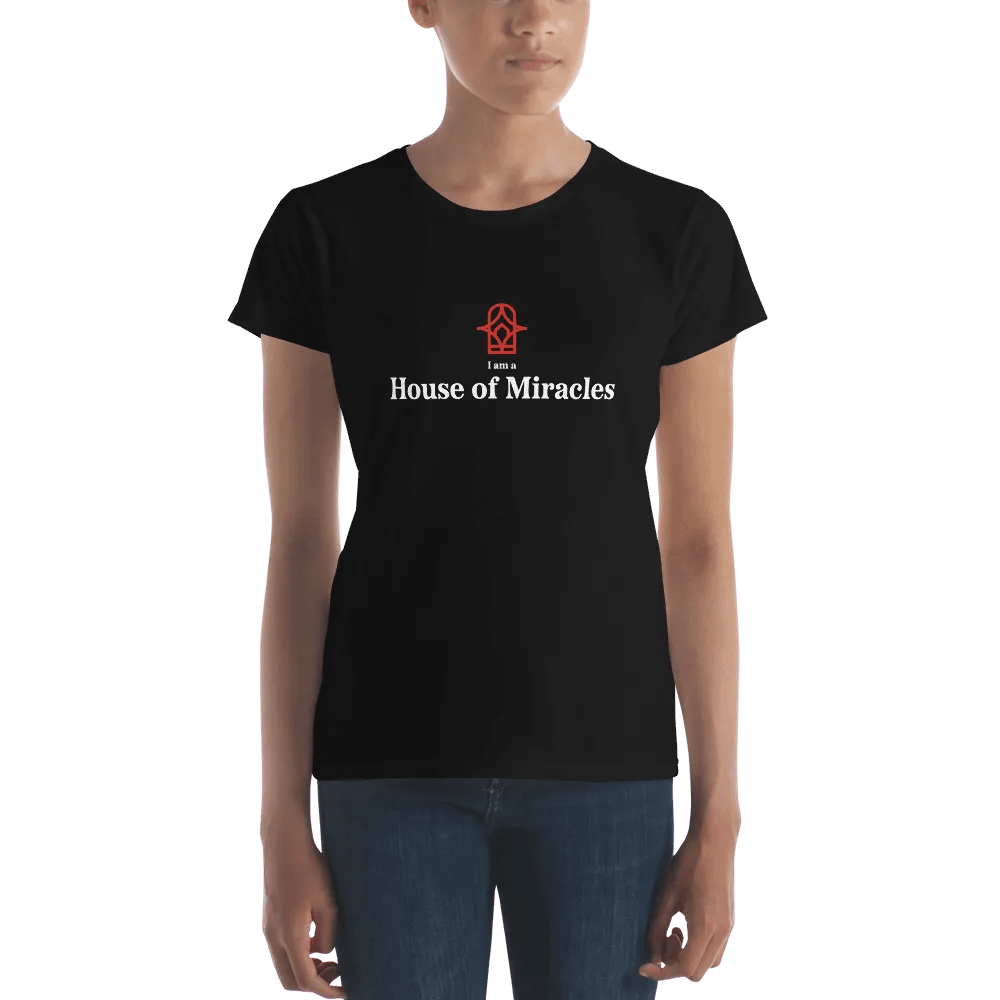 I am a House of Miracles | Fitted (Female) | White Print product image (3)