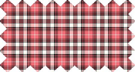 Coral Pink, Black, and White Plaid (CO11)