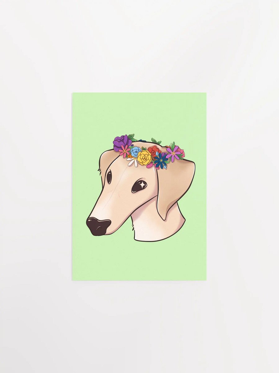Joey 'Flower Crown' Print - Green product image (4)